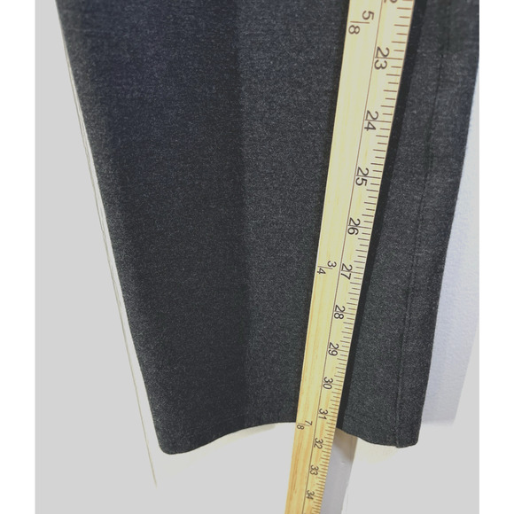 BETABRAND Straight Leg Stretch Knit Dress Pants Gray Heather Size Medium Pockets - Picture 5 of 10